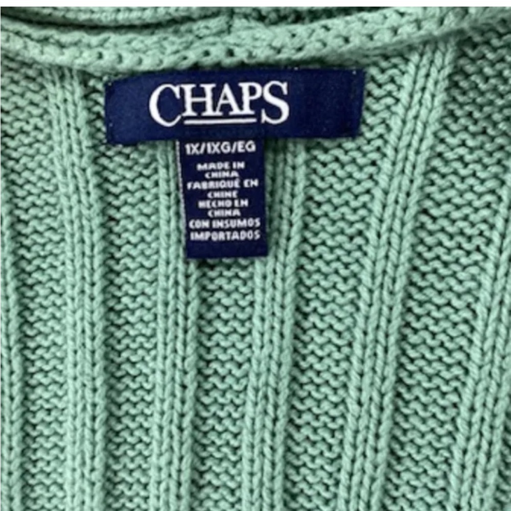 Woman’s Chaps sweater vest size 1X - Picture 3 of 3